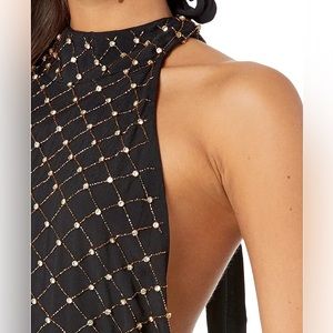 Free People Intimately Bling Bling Cha Ching Halter Bodysuit NWOT Size S